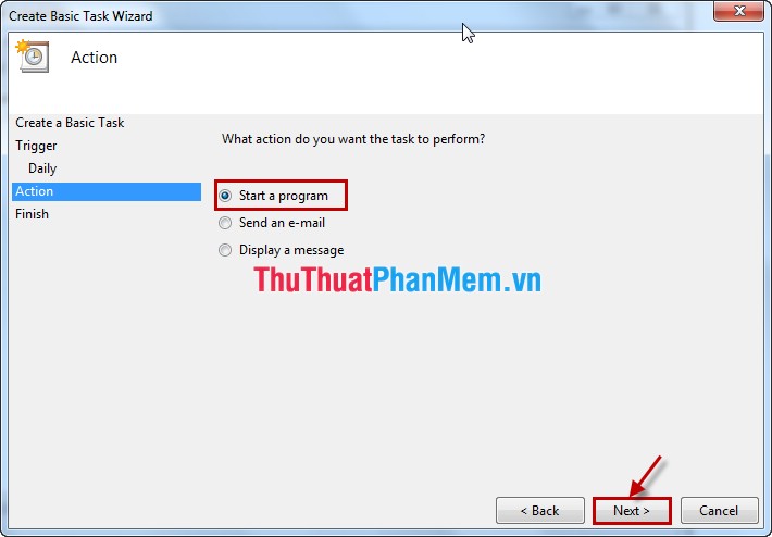 Set up automatically running programs and software with Windows Task Scheduler Picture 6