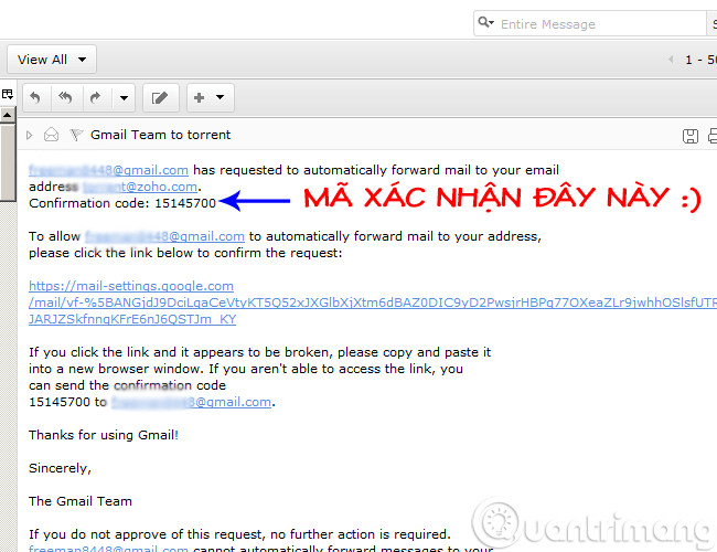 Set up auto-sending, Forward email to another account in Gmail? Picture 6