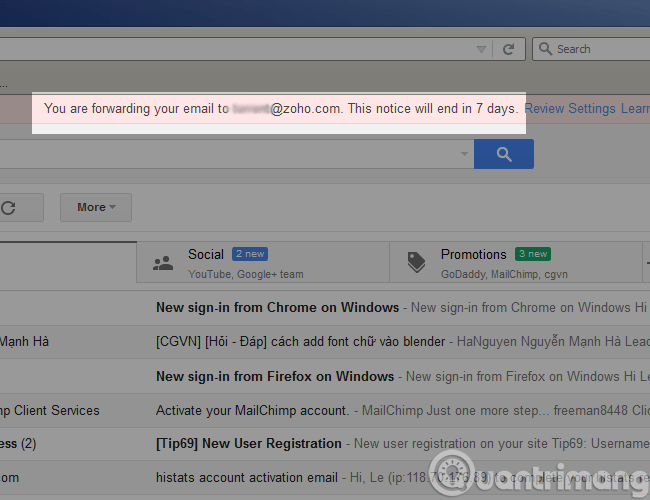 Set up auto-sending, Forward email to another account in Gmail? Picture 9