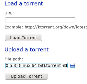Set up control and use KTorrent remotely Picture 5