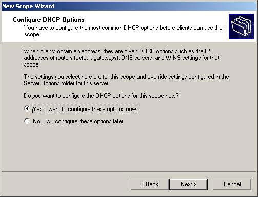Set up DHCP server in Windows 2003 Picture 6