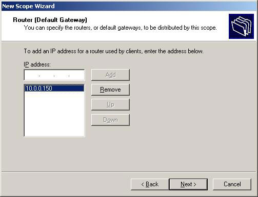 Set up DHCP server in Windows 2003 Picture 7