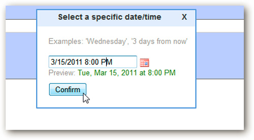 Set up mailing time in Gmail with Boomerang Picture 10