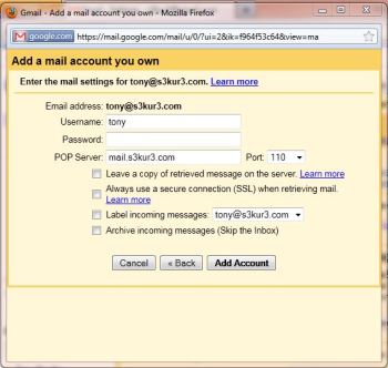 Set up POP3 email account in Gmail Picture 3