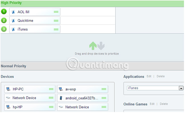 Set up preferred bandwidth for games, applications on Linksys router Picture 14