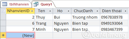 Set up Query Criteria in Access 2016 Picture 10