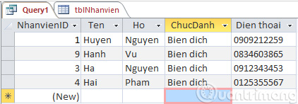 Set up Query Criteria in Access 2016 Picture 6