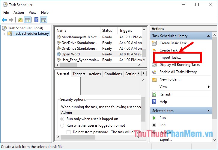 Set up the program to run automatically by Task Scheduler in Windows Picture 18