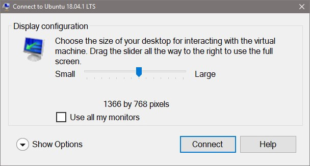 Setting up Ubuntu virtual machine with Hyper-V Quick Create on Windows 10 Picture 9
