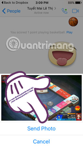 Share Dropbox files via Facebook Messenger Picture 5