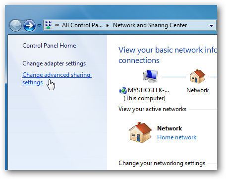 Share Files and Printers between Windows 7 and Vista Picture 2