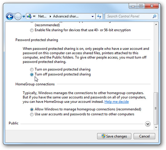 Share Files and Printers between Windows 7 and Vista Picture 4