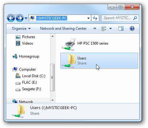 Share files and printers Windows 7 and Windows XP Picture 12