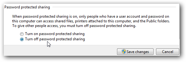 Share files and printers Windows 7 and Windows XP Picture 5