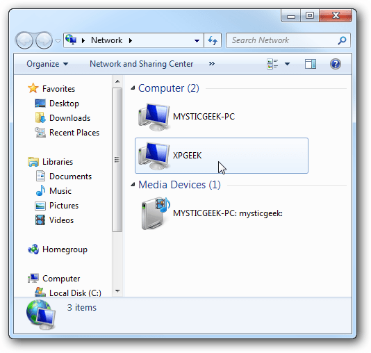 Share files and printers Windows 7 and Windows XP Picture 7