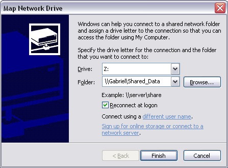 Share folders and printers in the network Picture 10