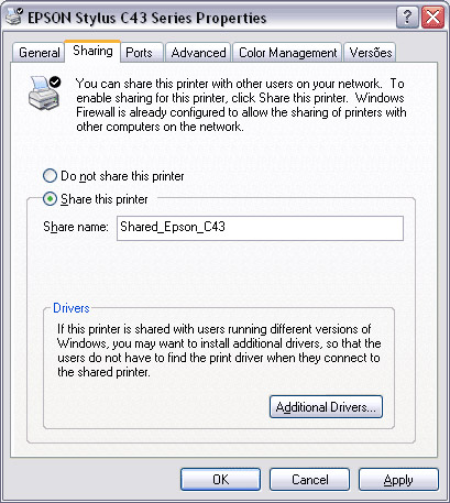 Share folders and printers in the network Picture 13