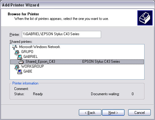 Share folders and printers in the network Picture 16