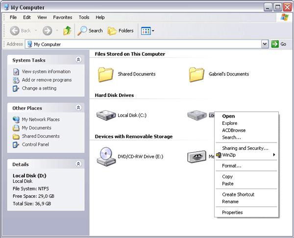 Share folders and printers in the network Picture 4