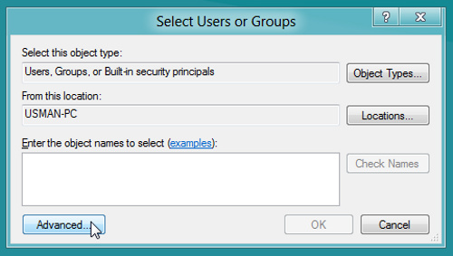 Share users and folders on the LAN in Windows 8 Picture 14
