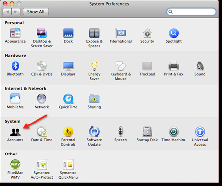 Share Windows in Mac OS X Picture 5
