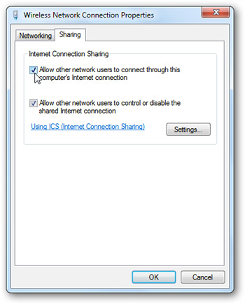 Share your Internet connection through the ad hoc network in Windows 7 Picture 11