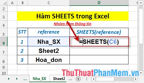 SHEETS function - The function returns the number of pages in a reference in Excel Picture 3