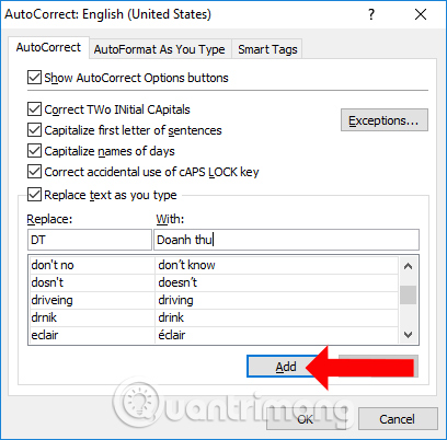 Shortcut guide, abbreviated in Excel Picture 3