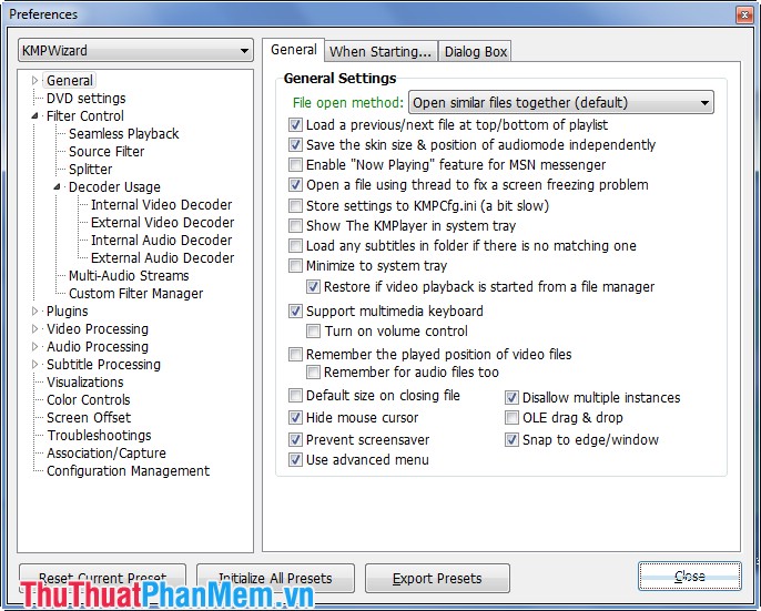 Shortcuts in KMPlayer Picture 8