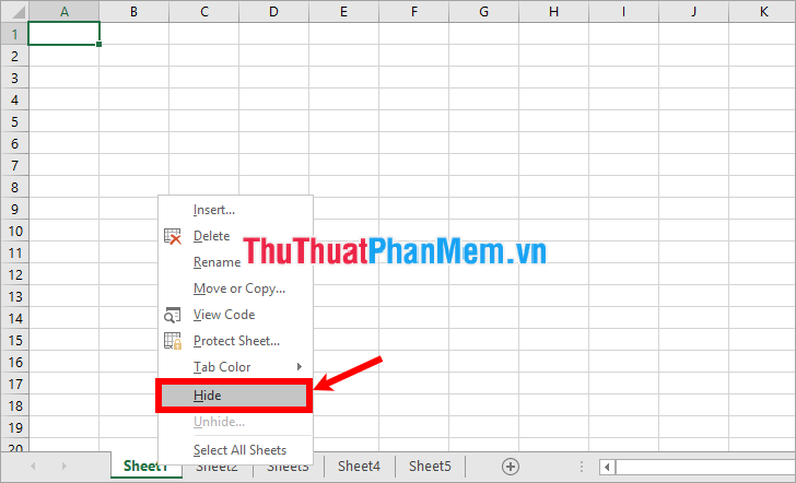 Show Sheet Tab in Excel when hidden Picture 6
