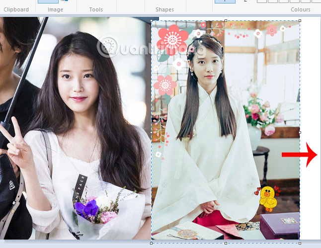 Simple photo compositing on Microsoft Paint Picture 8