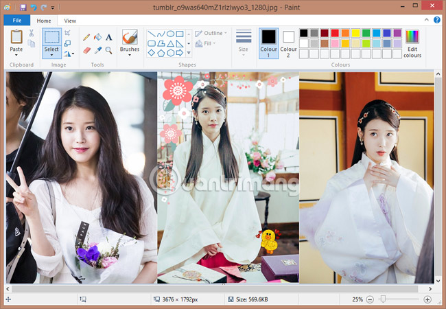 Simple photo compositing on Microsoft Paint Picture 9