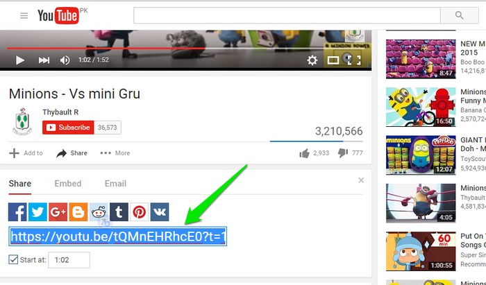 Simple ways to share a specific YouTube video Picture 3