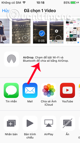 Simple ways to share videos on iPhone Picture 7