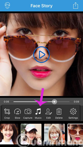 Simulate face transformation on iPhone with Face Story Picture 3