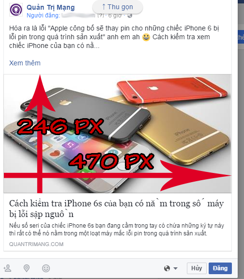 Size, size of the standard image for Facebook Fanpage is how much? Picture 4