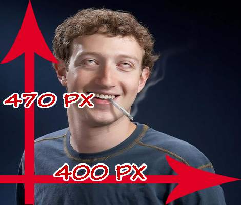 Size, size of the standard image for Facebook Fanpage is how much? Picture 6