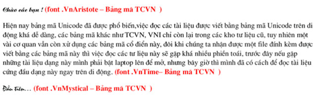 Smart office 2 and solution for reading VNI, TCVN3 fonts on Android Picture 5