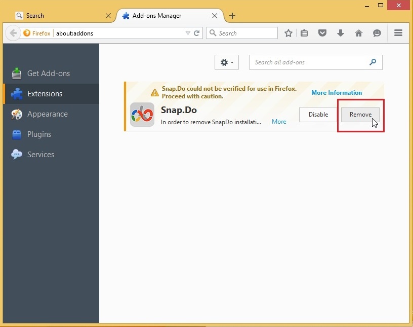 Snap.do removal guide on Chrome, Firefox and Internet Explorer Picture 9