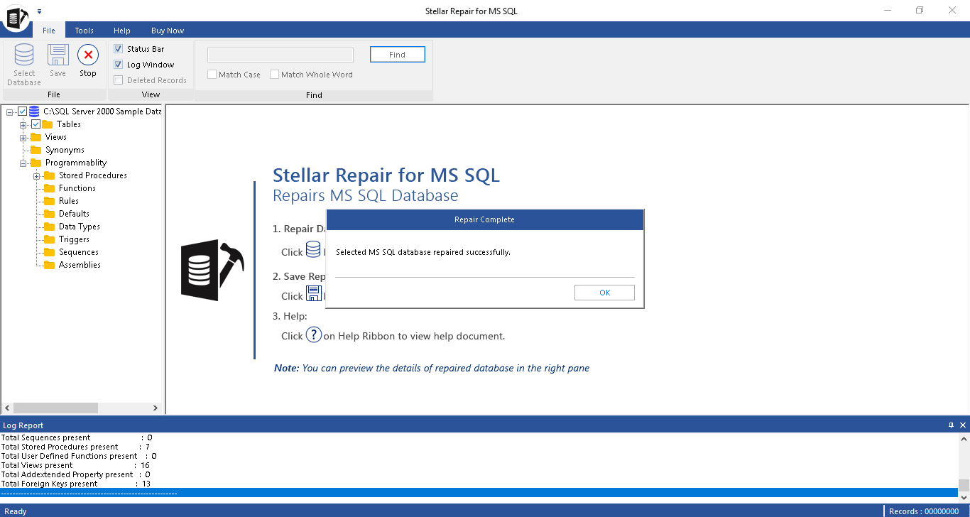 Software Review Stellar Repair For Ms Sql