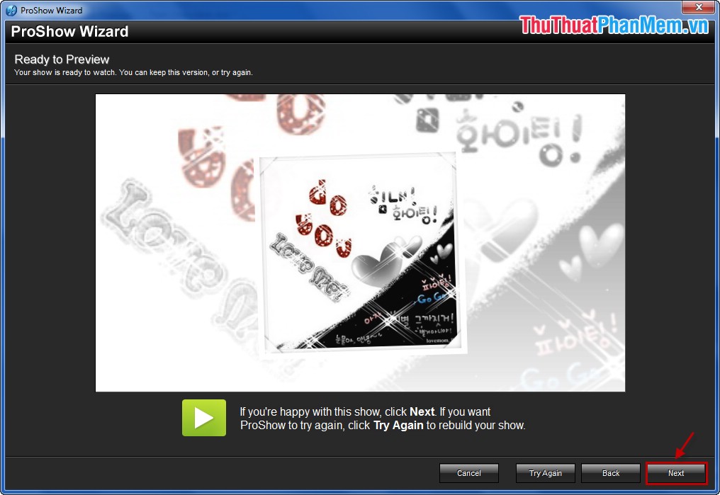 Software to create photo slideshows (Create photo slideshow) Proshow Producer Picture 10