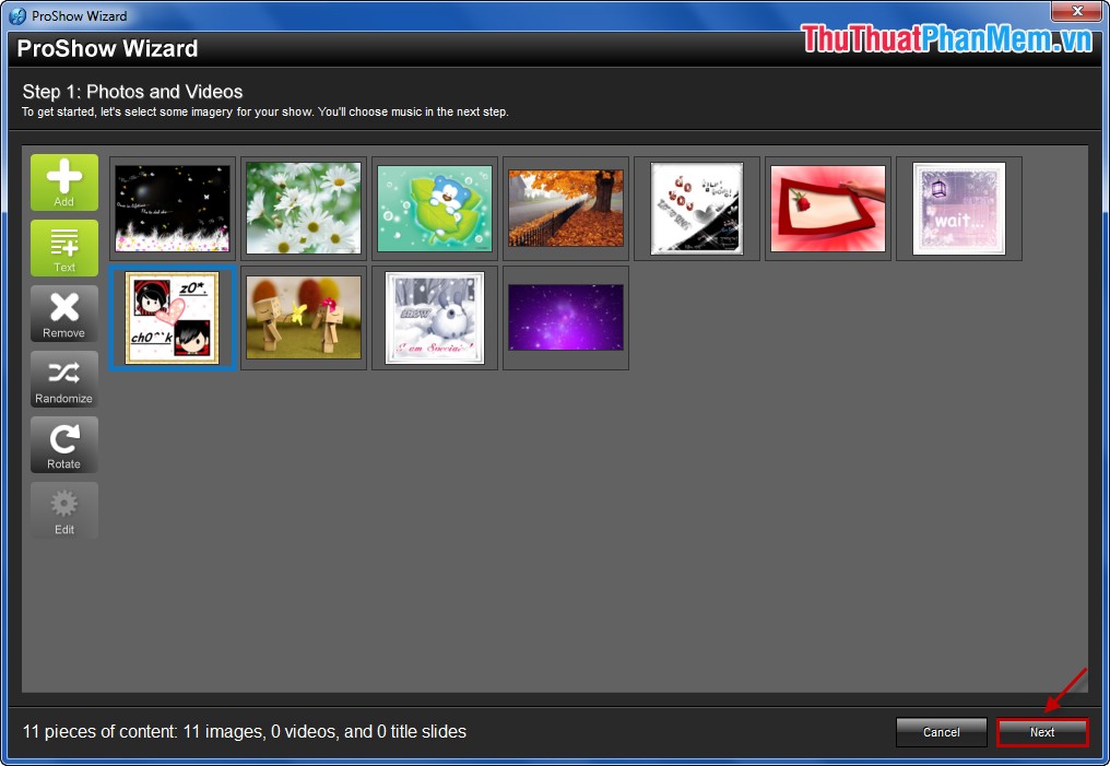 Software to create photo slideshows (Create photo slideshow) Proshow Producer Picture 5