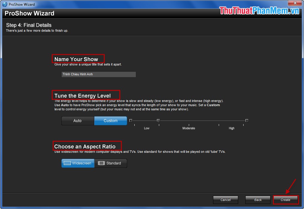 Software to create photo slideshows (Create photo slideshow) Proshow Producer Picture 9