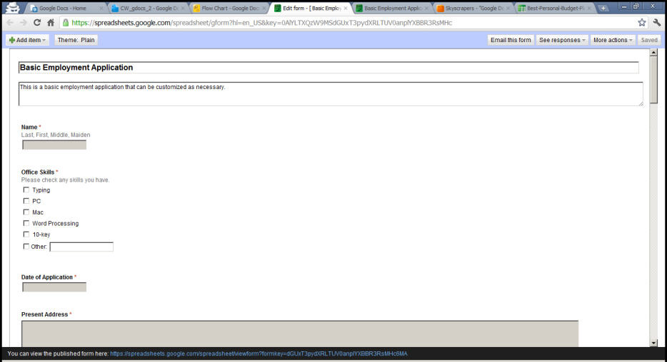 Some basic features of Google Docs Picture 7