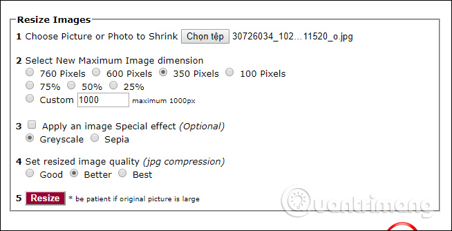 Some online photo resize services Picture 5