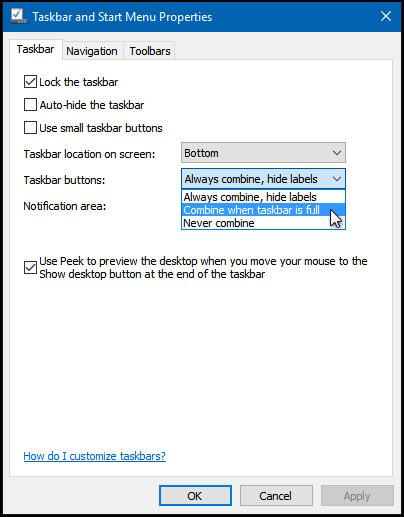 Some tips to customize Taskbar on Windows 10 effectively Picture 26