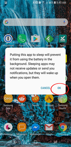 Some ways to increase battery life for Samsung Galaxy S8 Picture 9