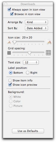 Sort and sort files in Lion Finder Picture 3
