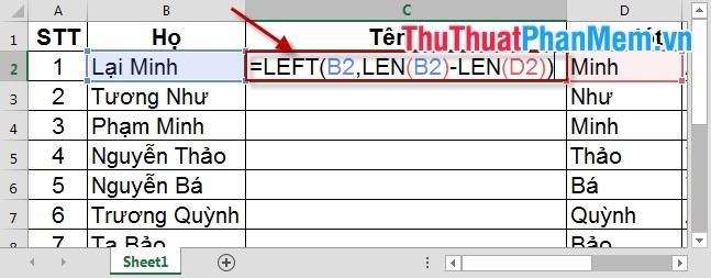 Sort names alphabetically in Excel Picture 11