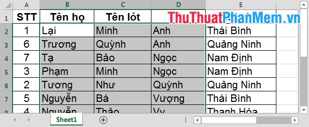 Sort names alphabetically in Excel Picture 17